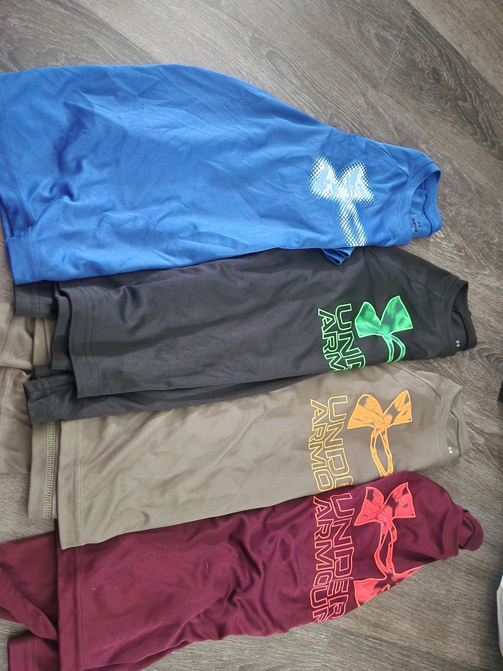 Under Armour Kids' Long Sleeve Tees - Blue, Black, Tan, Maroon Nwot